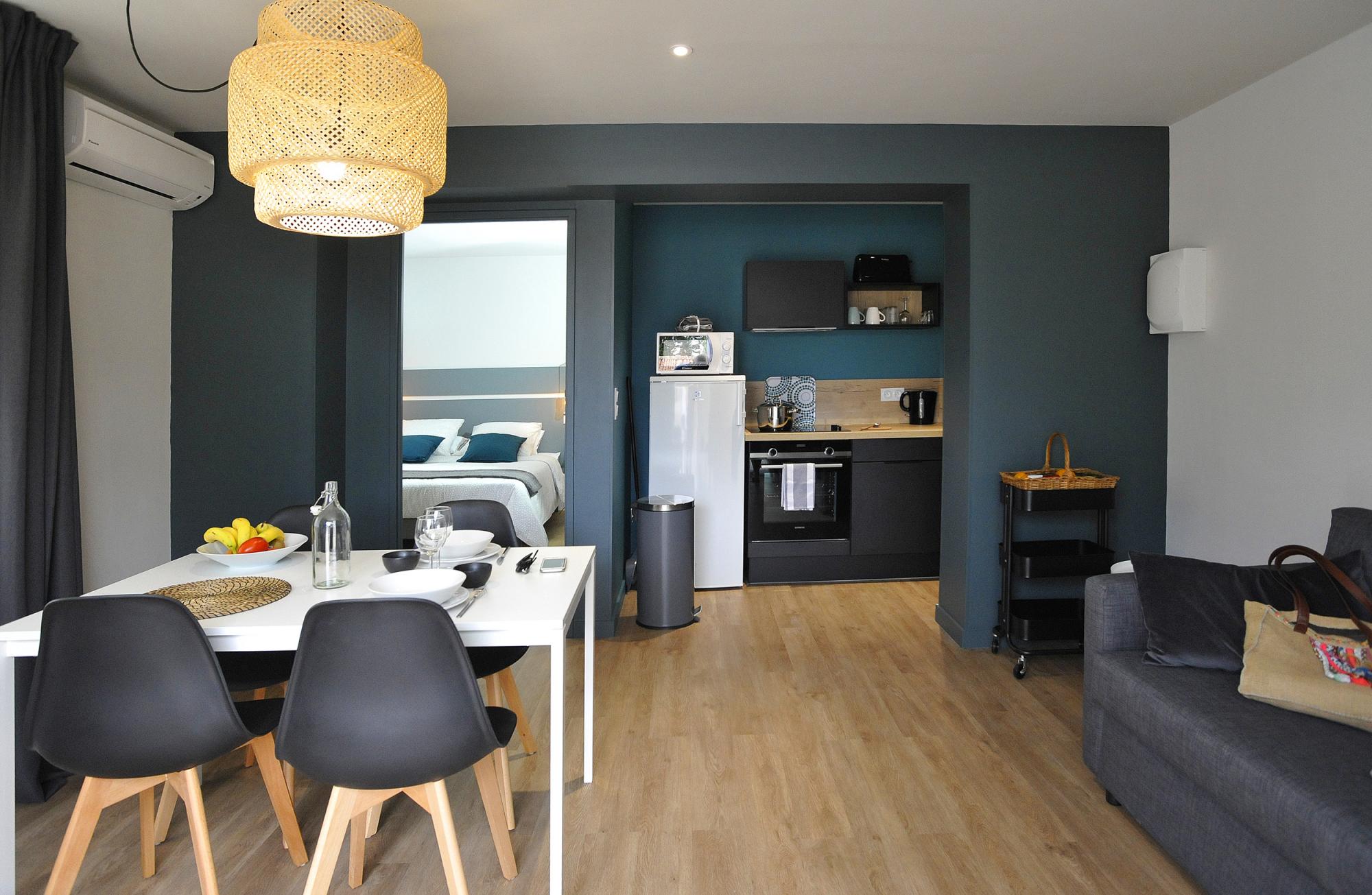 Location appartement 2 meublé avec terrasse à Jonzac (Charente Maritime 17) 